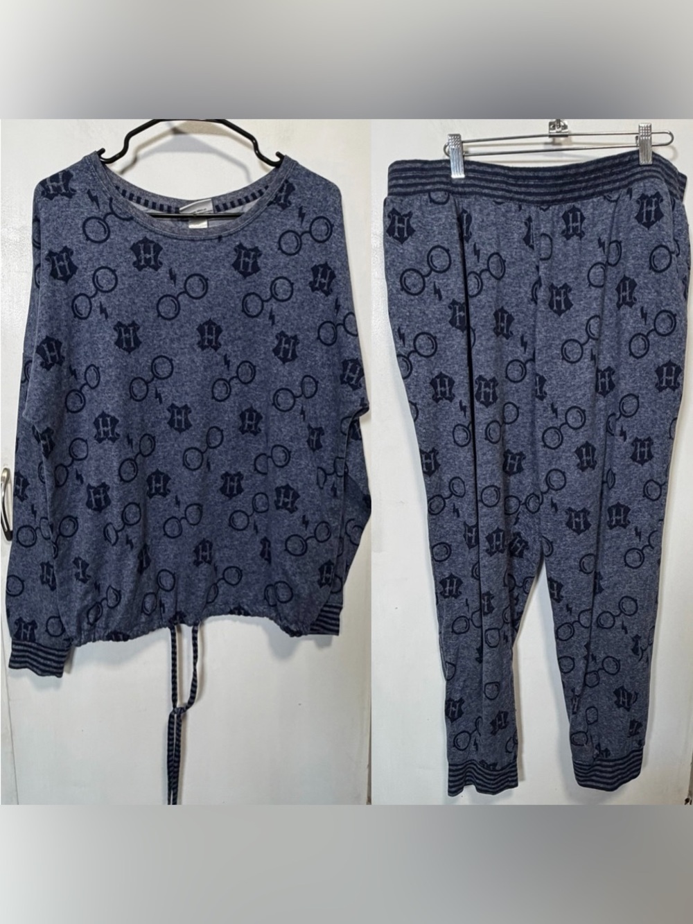 Harry Potter Pajama Set - Top Large - Pants XL